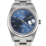 34mm Vintage Date Steel Blue T Swiss Dial T Serial 1996