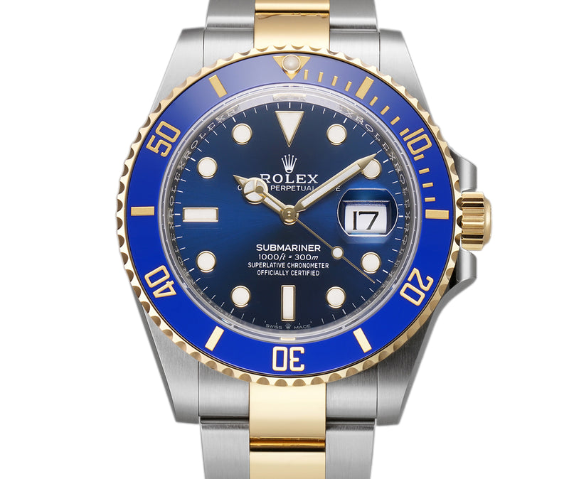 41mm Steel and Yellow Gold Ceramic Bezel Blue Dial