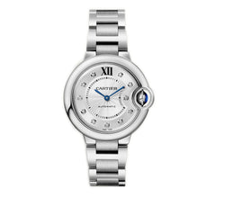 Ballon Bleu De 33mm Automatic Steel Silver Diamond Dial