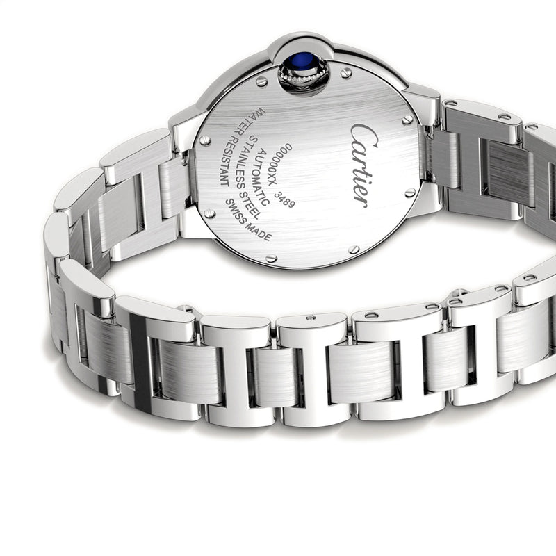 Ballon Bleu De 33mm Automatic Steel Silver Diamond Dial