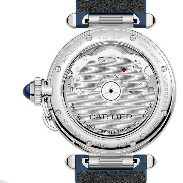 Pasha De Cartier Stainless Steel 35mm Automatic On Strap