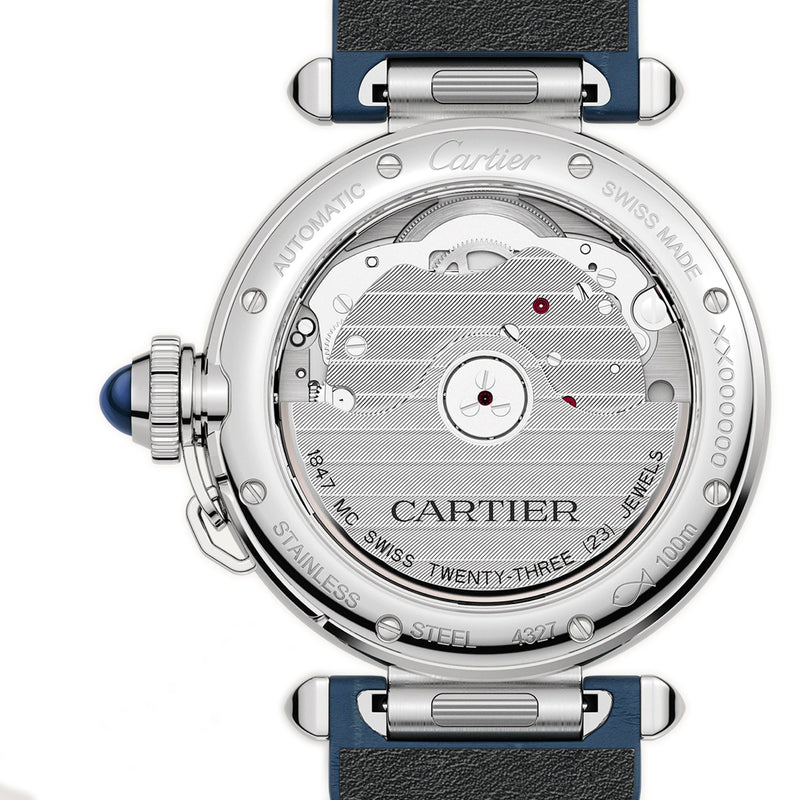 Pasha De Cartier Stainless Steel 35mm Automatic On Strap