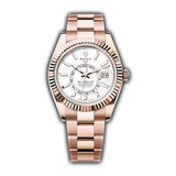 42mm 18k Everose Gold White Dial Oyster Bracelet