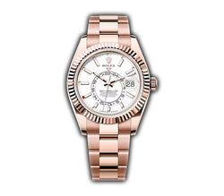 42mm 18k Everose Gold White Dial Oyster Bracelet