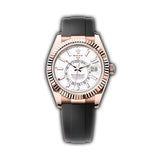 42mm 18k Everose Gold White Dial Oysterflex Bracelet