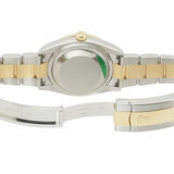 36mm Steel & 18K YG Diamond Bezel Diamond VI & XI Olive Dial