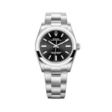 34mm No-Date Black Index Dial