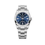 36mm No-Date Bright Blue Index Dial