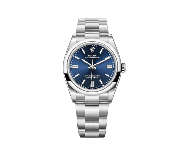 36mm No-Date Bright Blue Index Dial