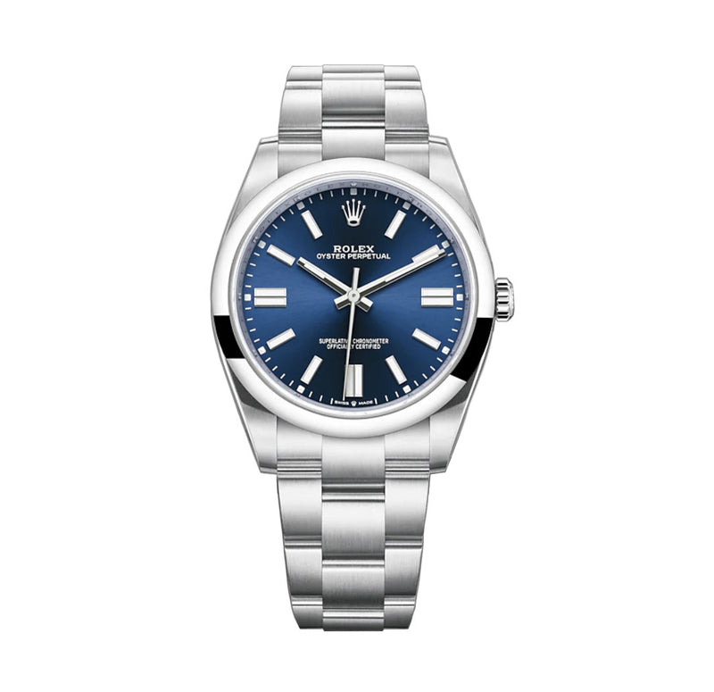 41mm No-Date Bright Blue Index Dial