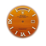 36mm 18k Yellow Gold President Diamond Bezel Carnelian Diamond Dial