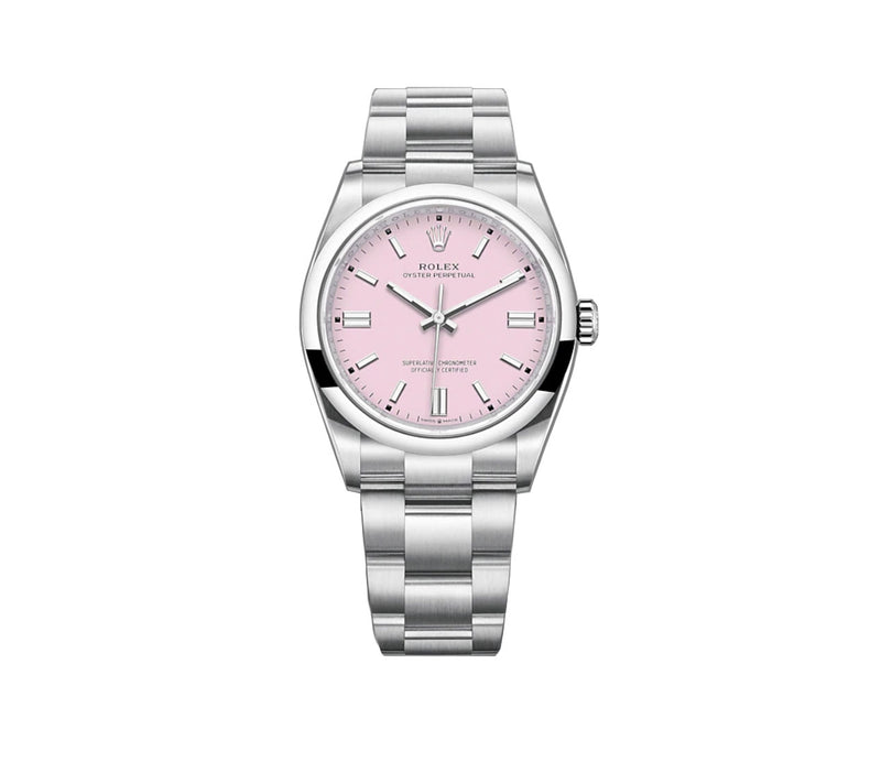 36mm No-Date Candy Pink Index Dial
