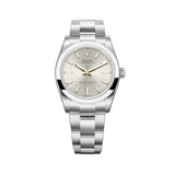 34mm No-Date Silver Index Dial
