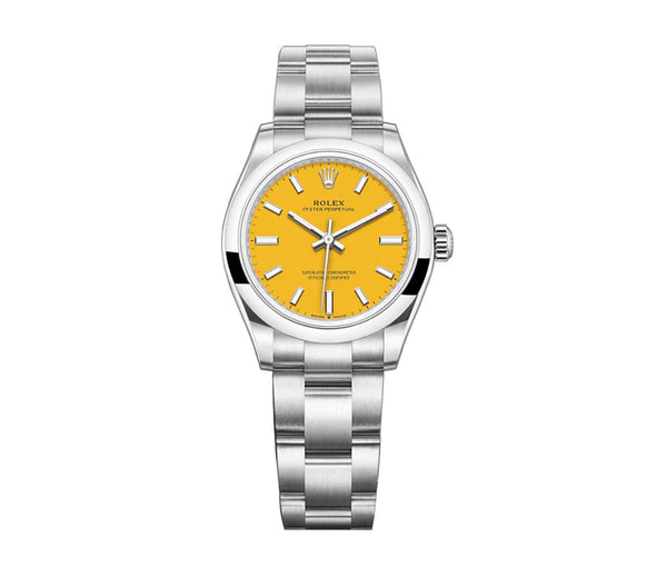 No-Date 31mm Yellow Dial Oyster Bracelet