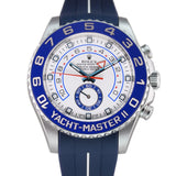 Regatta Chronograph 44mm Blue Hands on RubberB  Bracelet Included